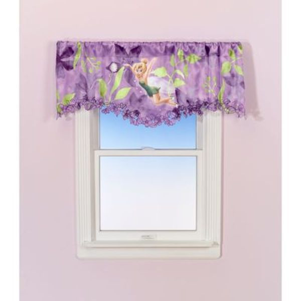 Disney Fairies Tinkerbell “Catch You Later” Window Valance -Purple 50×18 in