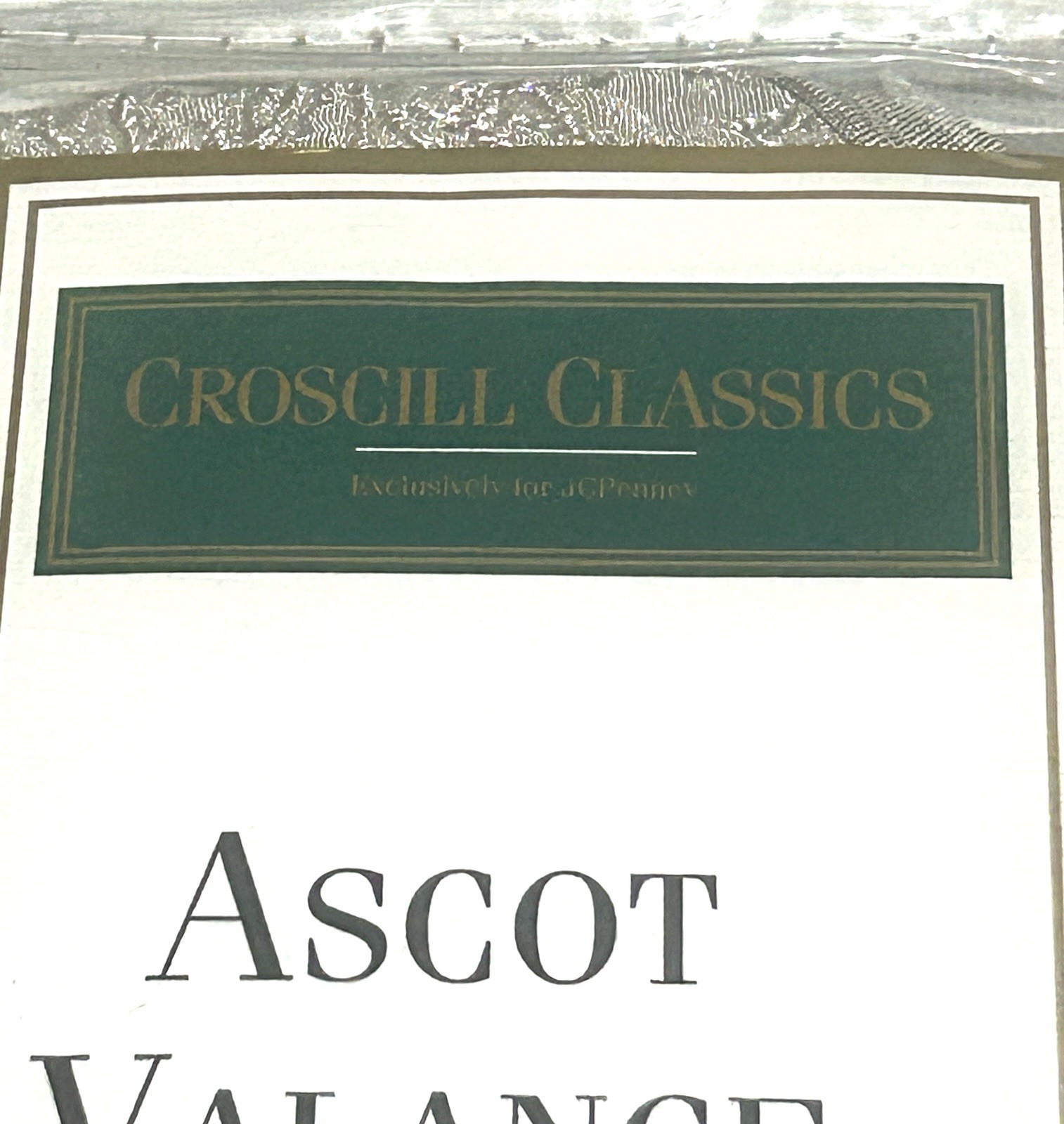 Croscill Classics Chloe Ascot Valance Linen 40” x 25” Tassel Window Treatment B1