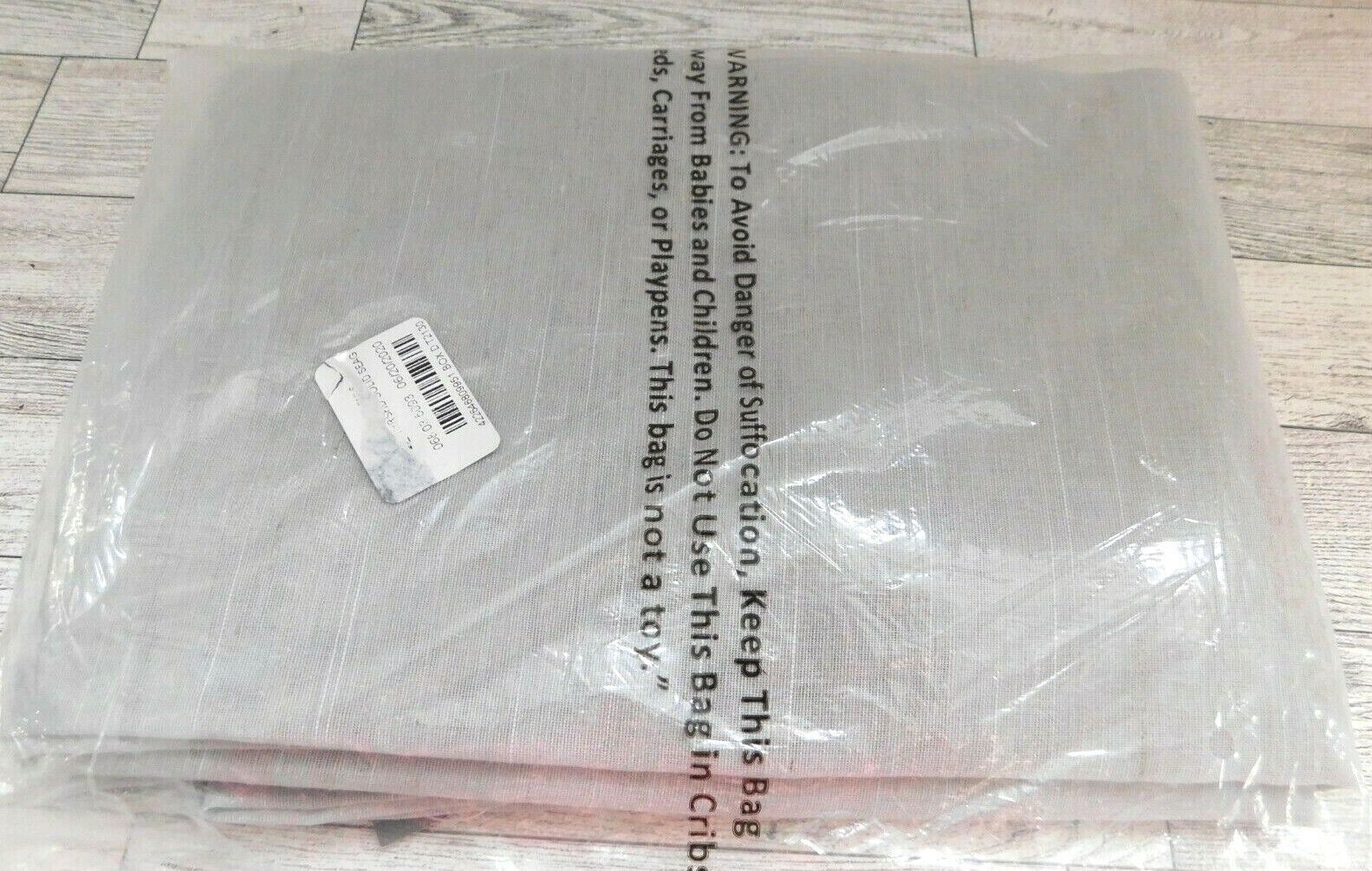 Threshold Light Filtering Curtain 1 Panel Gray Linen 95″ x 54″