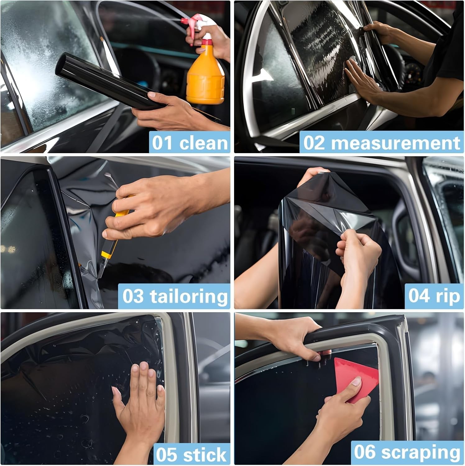 Professional 5% VLT Ceramic Car Window Tint Roll 20in x 10ft UV IR Block