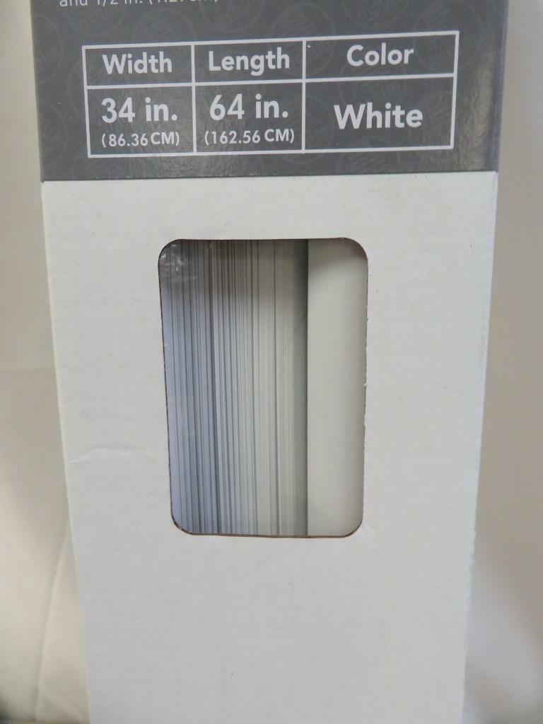 Achim GII Deluxe Sundown White Cordless Room Darkening Vinyl Mini Blind 34″x 64″