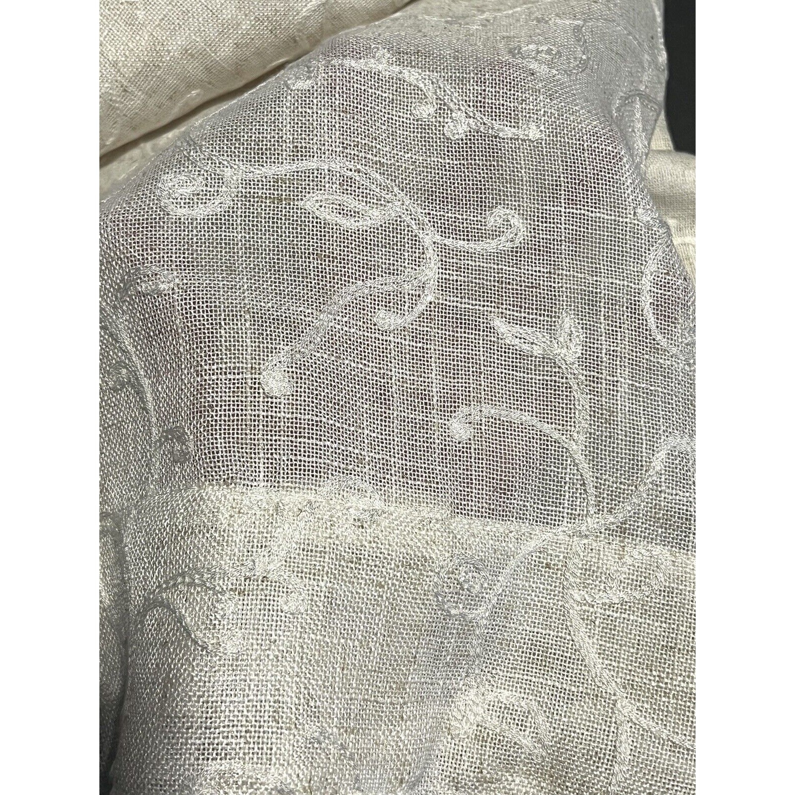 4 Ralph Lauren FALLBROOK Window Curtain Panels 54 x 96” 2 Pckgs 5% Linen