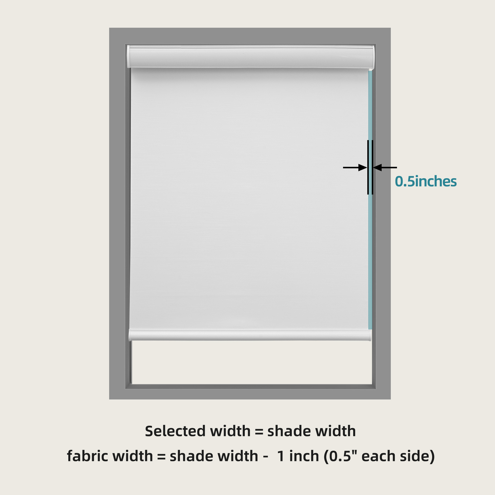 Changshade CUSTOM Made Blackout Cordless Window Blinds Roller Shades Curtain