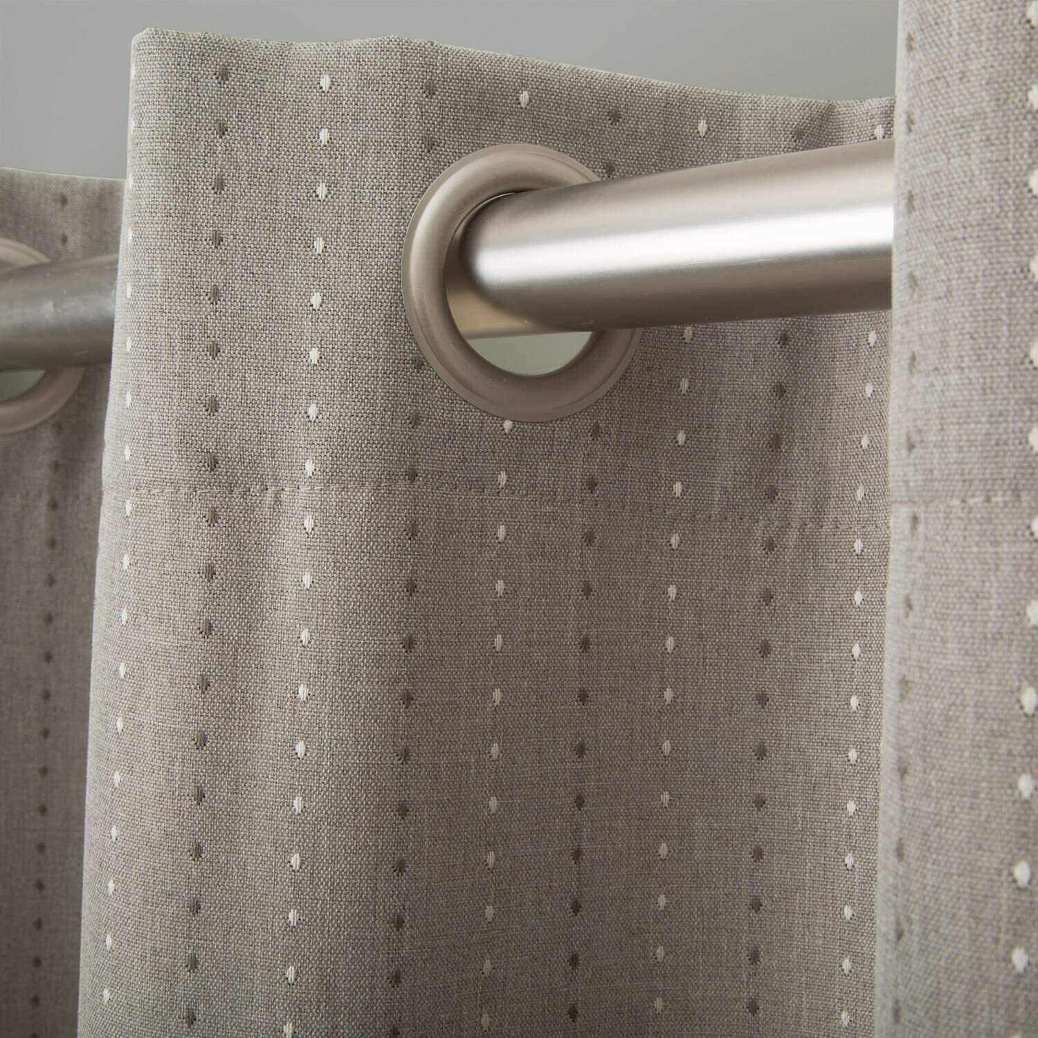 Ricardo Grand Pointe Grommet Room Darkening Curtains (2) Smoke 54×72 NIP
