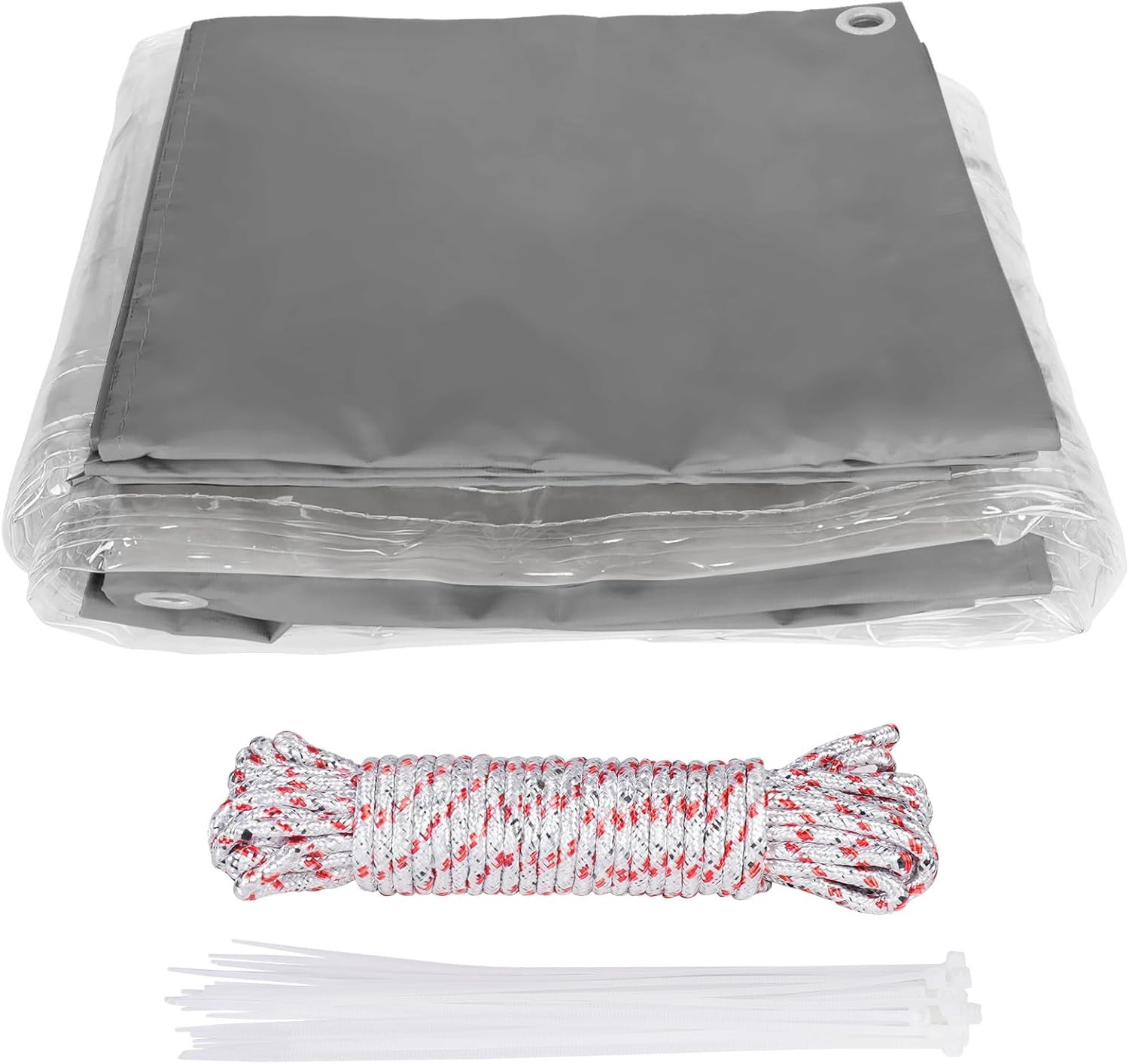 Clear Vinyl Curtains for Patio Enclosure, 23Oz Heavy Duty Waterproof Anti-Uv An