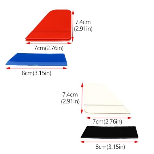 Window Tint Tools 2Pcs Side Swipe Plastic Handle Tint Squeegee Car Small