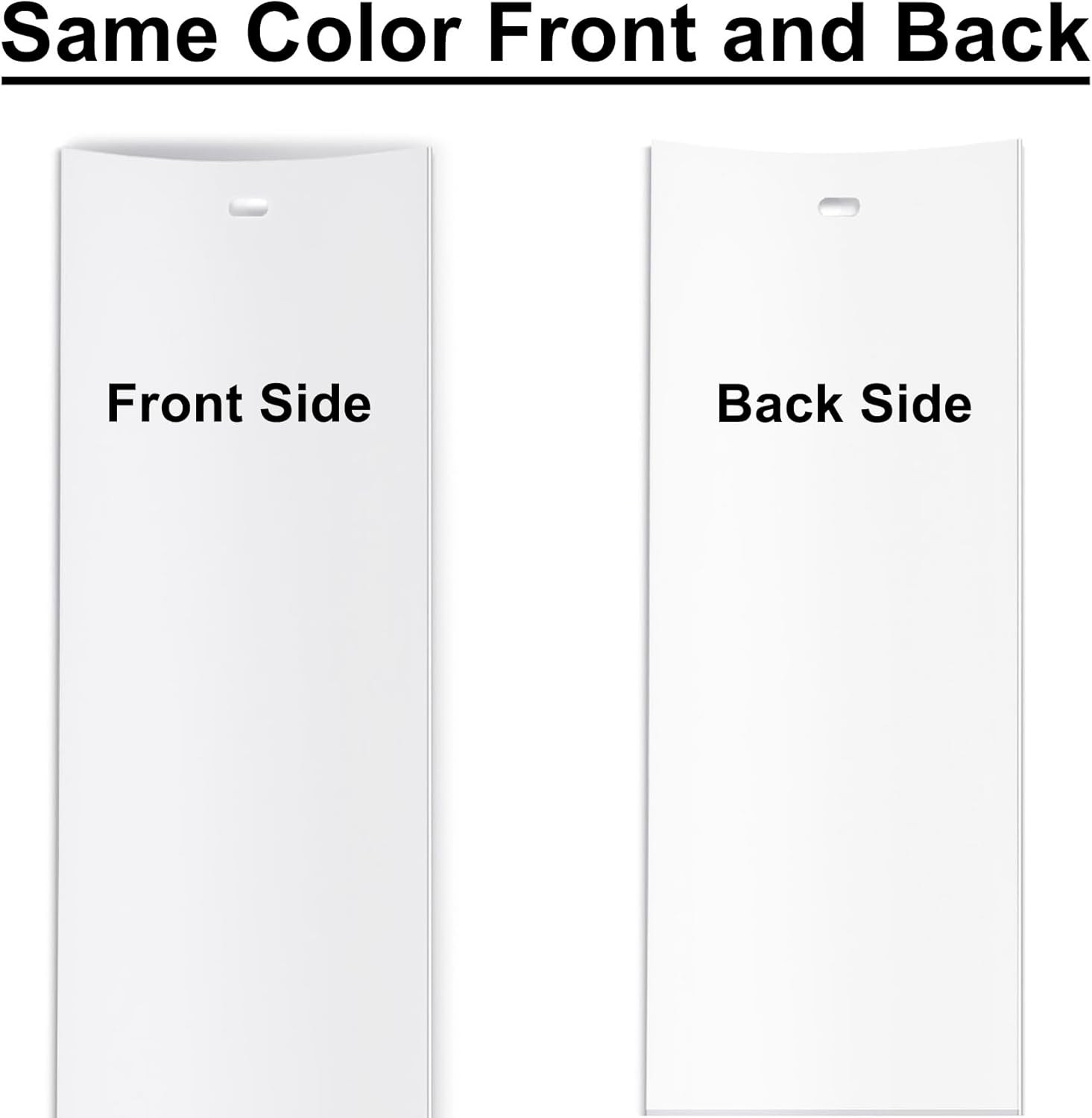 Vertical Blinds Replacement Slats Heavy Duty PVC Smooth Curved (White) You Pick
