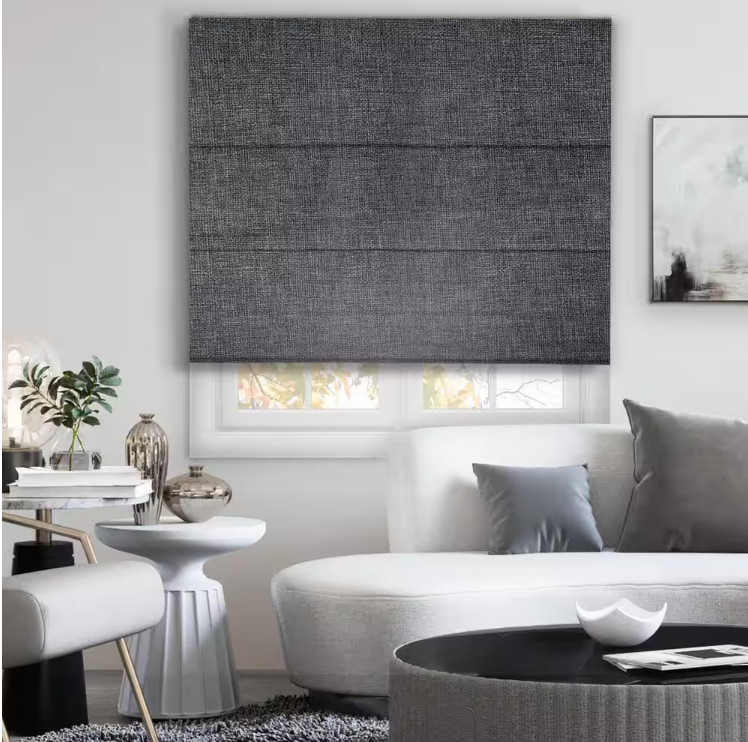 Chicology Lexington Pebble Blackout Privacy Polyester Roman Shade 35″W x 72″L