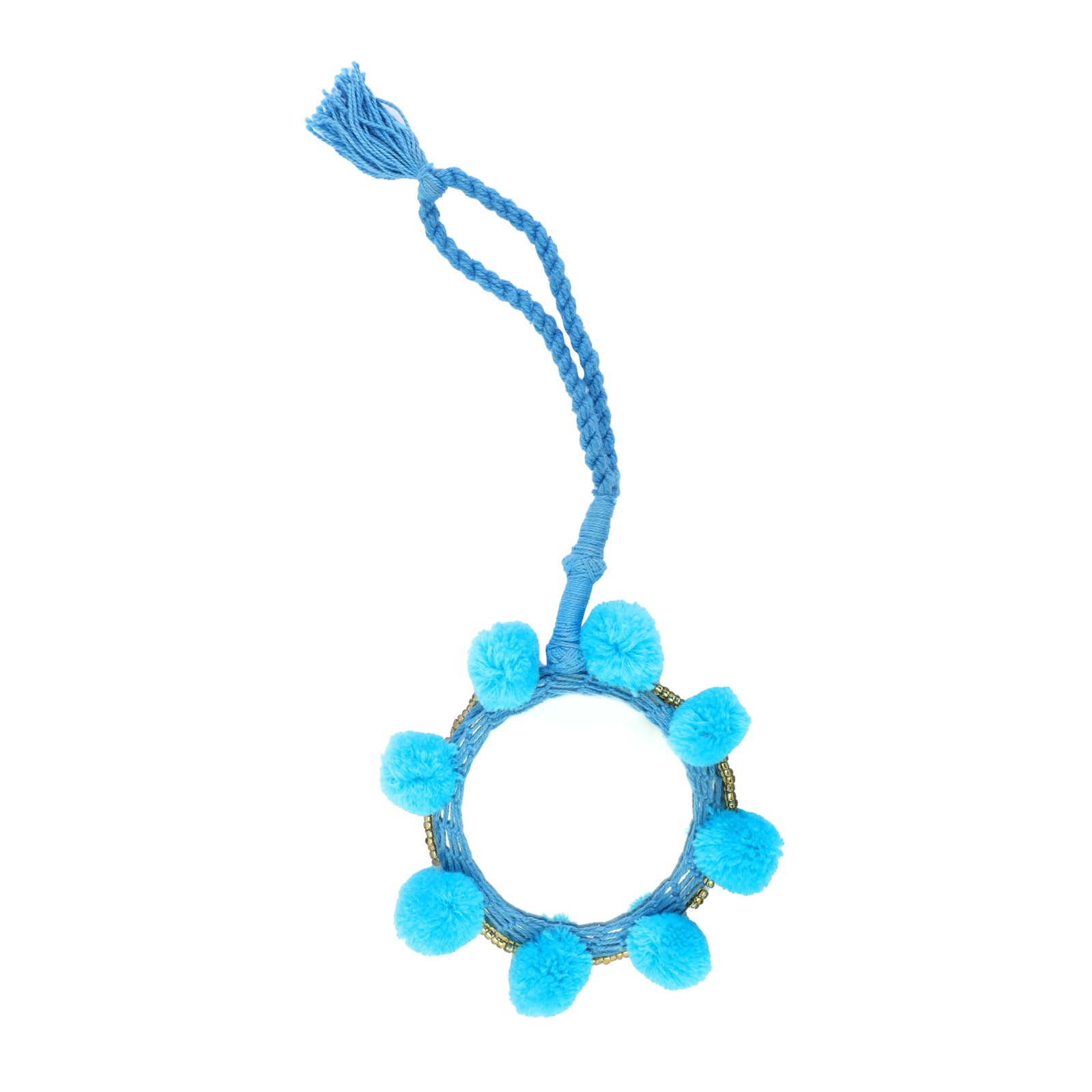 Decorative Mirror Hanging Wall Decor with Tassels Indian Festival Decorations…