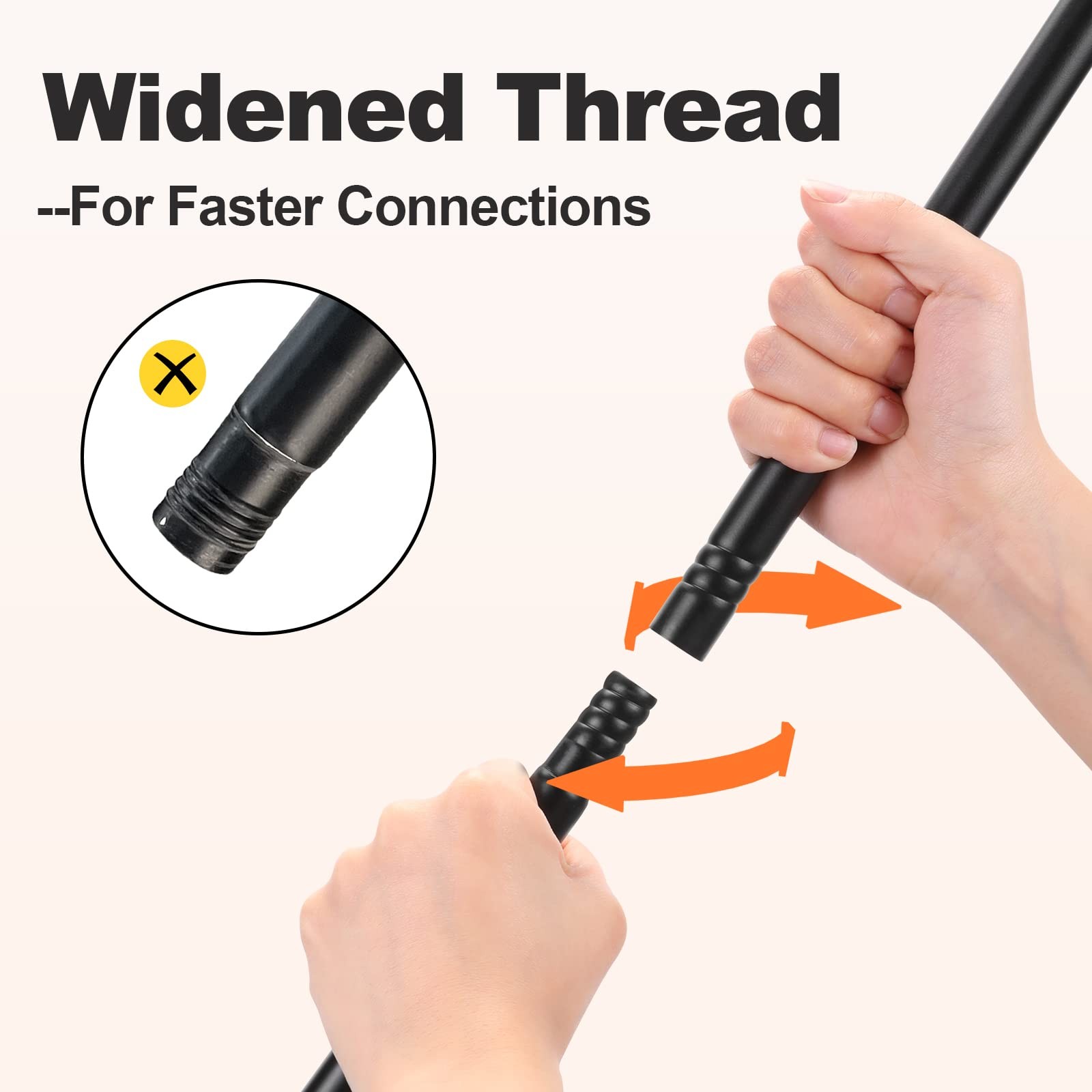 Black Curtain Rods for Windows 36″- 48″, Decorative Drapery Rod Adjustable by…