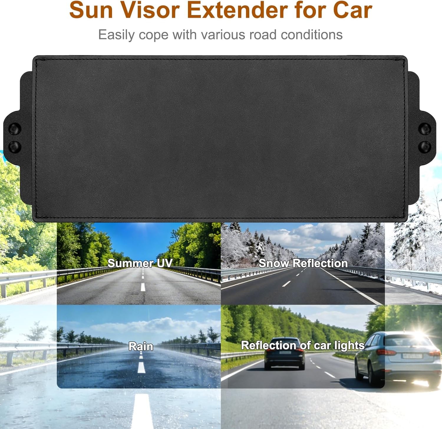 Sun Visor Extender for Car, Visor Extender Sun Blocker, Sun Visor Extender with