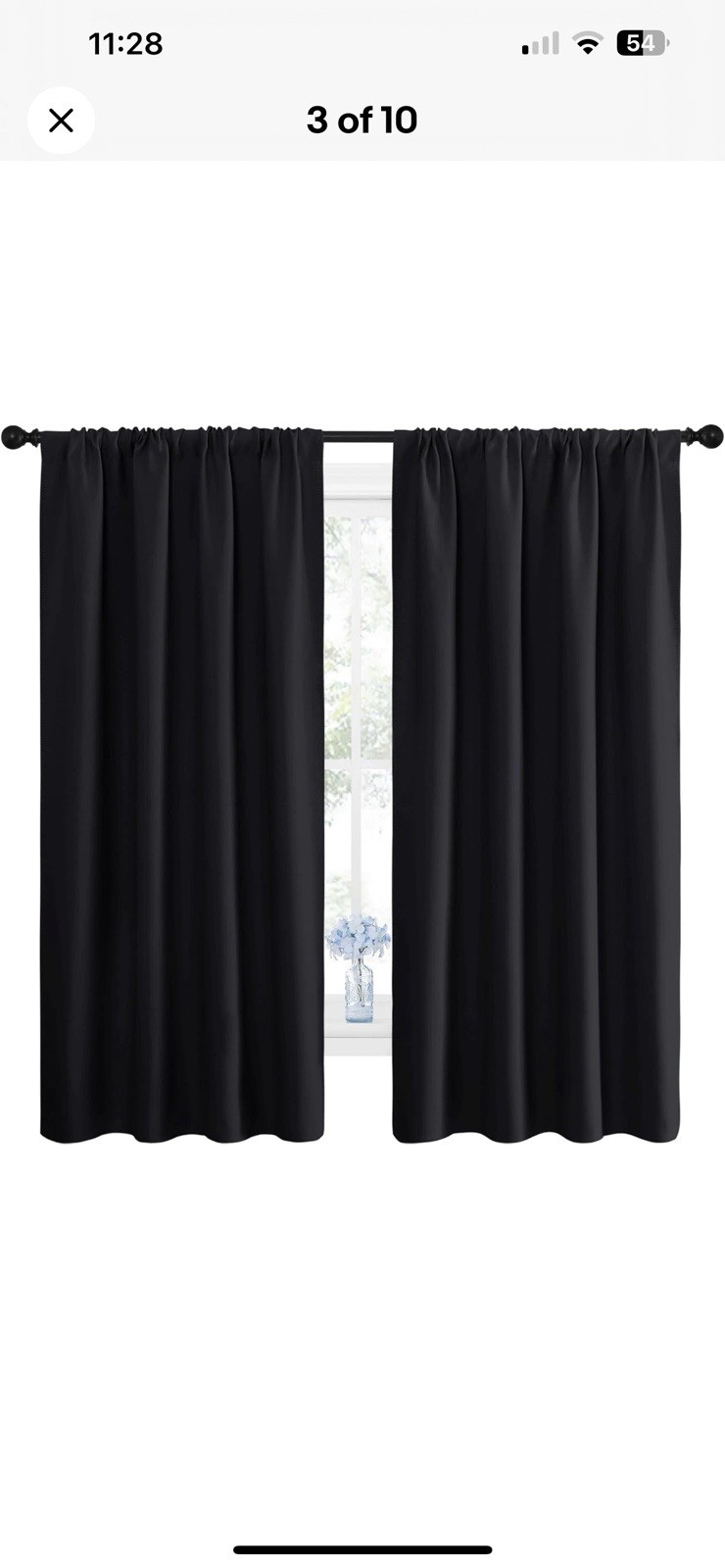 2 pack Blackout Curtains polyester 42X63 Inches Room Darkening Drapes