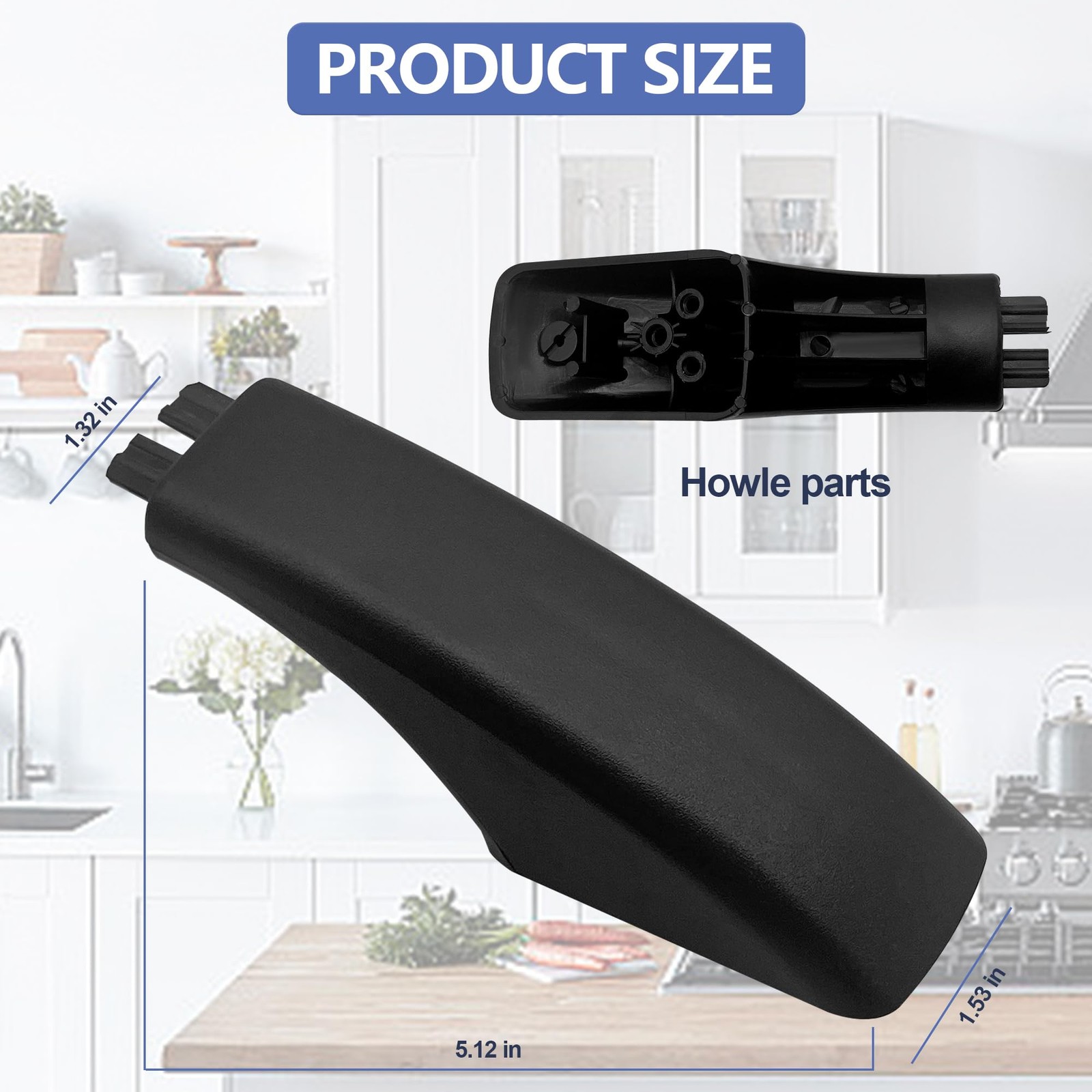 Oven Handle Caps 2 Pack Replacement Fits GE Stove Door Part WB07X10034 Cracked