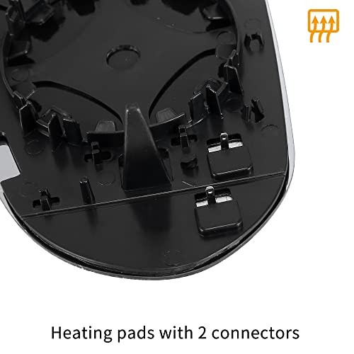 Car Rearview Mirror Glass Replacement with Backing Plate Heated Left Side