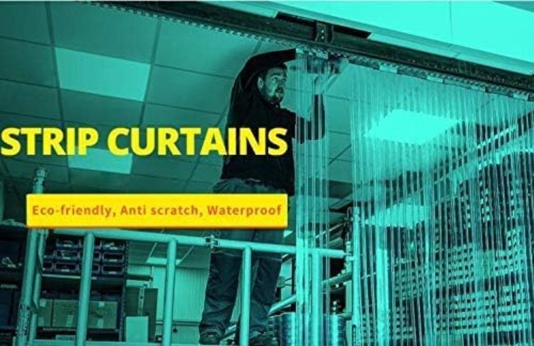 6PCS Strip Door Curtain, 84″ Height X 36″ Width, 0.08 Inch Thickness Standard…