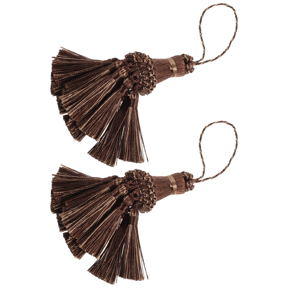 2 Pcs Curtain Hanging Tassels Tie Backs for Curtains Craft Fringe
