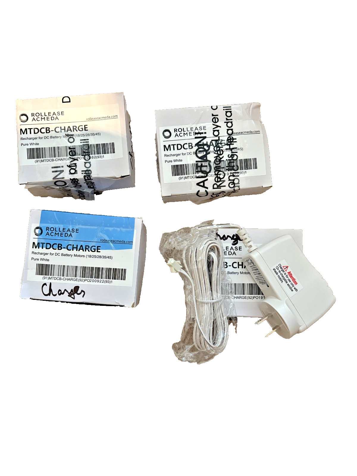 Four Pack Rollease Acmeda Automate Lithium Battery Chargers