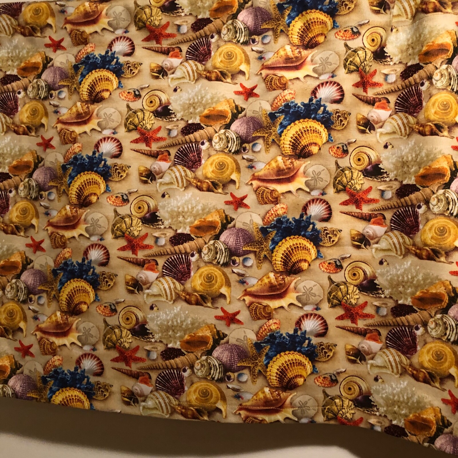 Handmade SEASHELL Valance, 41 X 15 INCHES