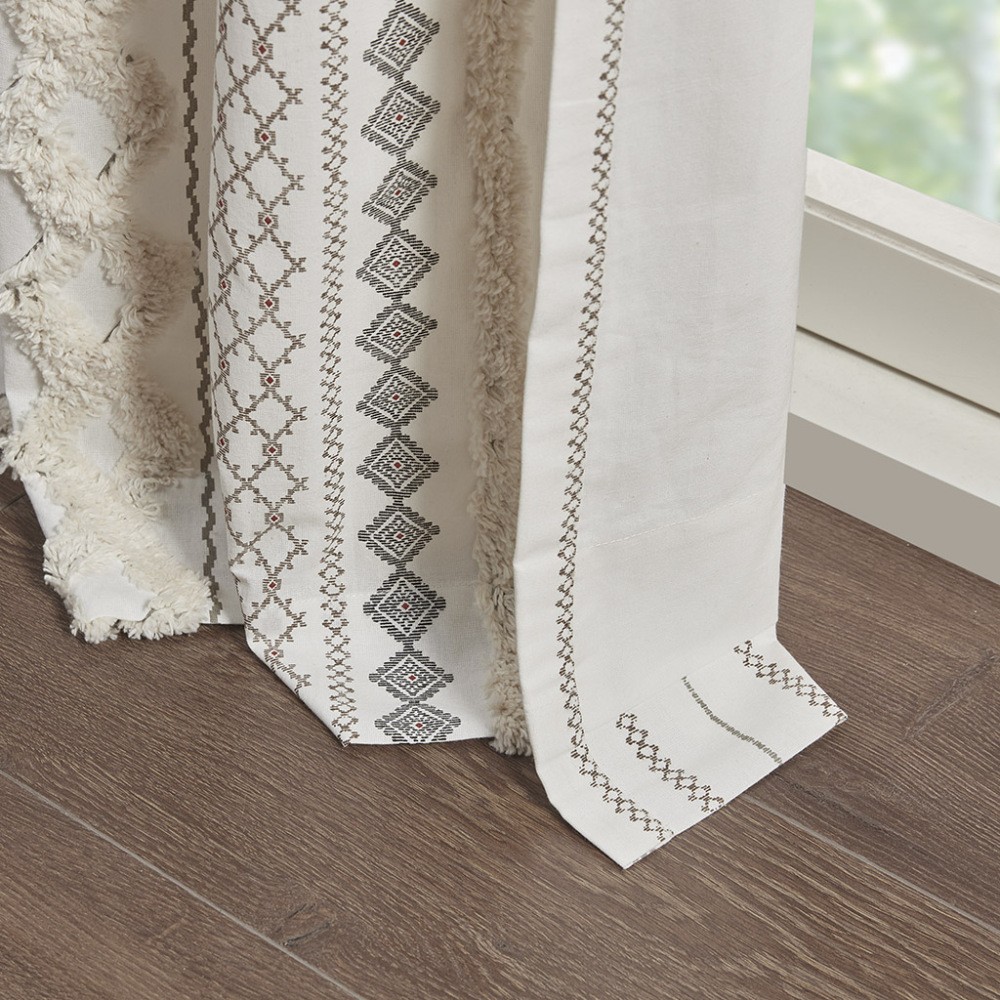 Burnout Printed Curtain Panel