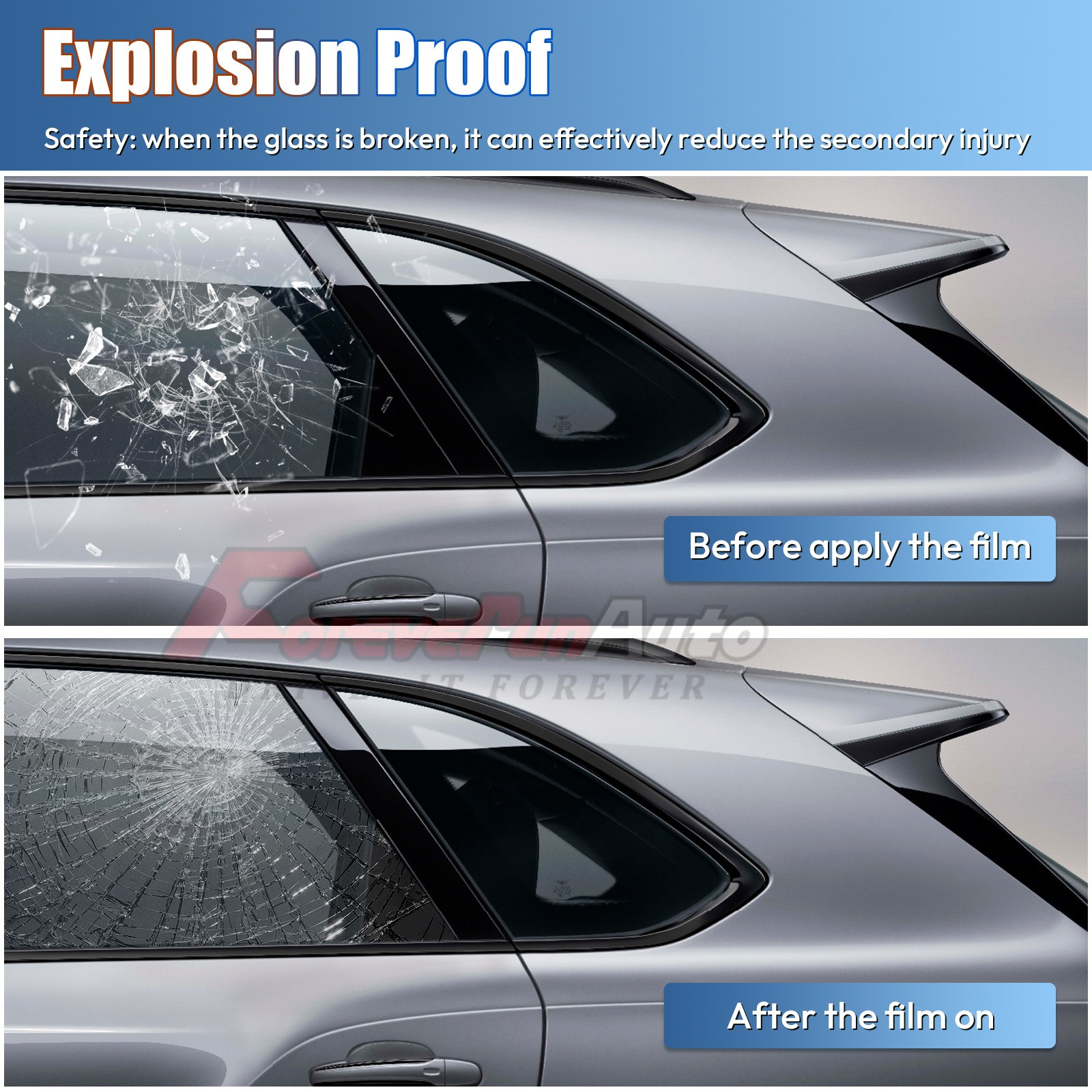 2Ply 20″x100FT 15% VLT Window Tint Film Roll Car Truck UV Protection