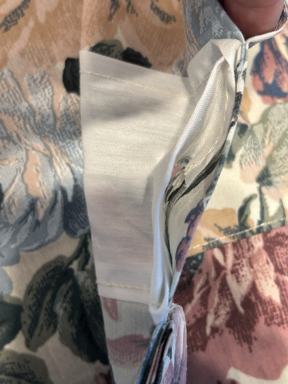 Vintage Burlington Rod Pocket Valance 2 Curtain NOS Multicolor Floral 82”x15” EA