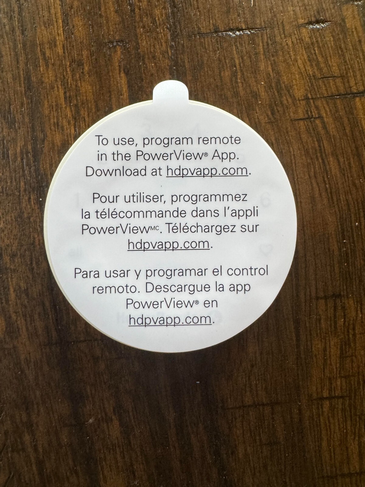Hunter Douglas Powerview Generation 3 New White Remote with white pebble