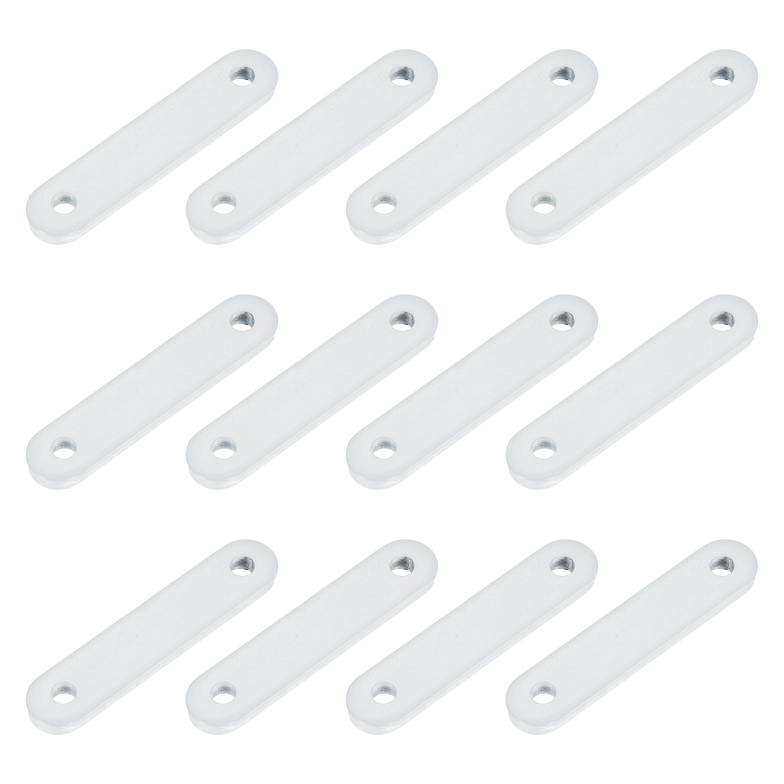 12 pieces for curtain weights, 17x79x6mm 50g iron, white