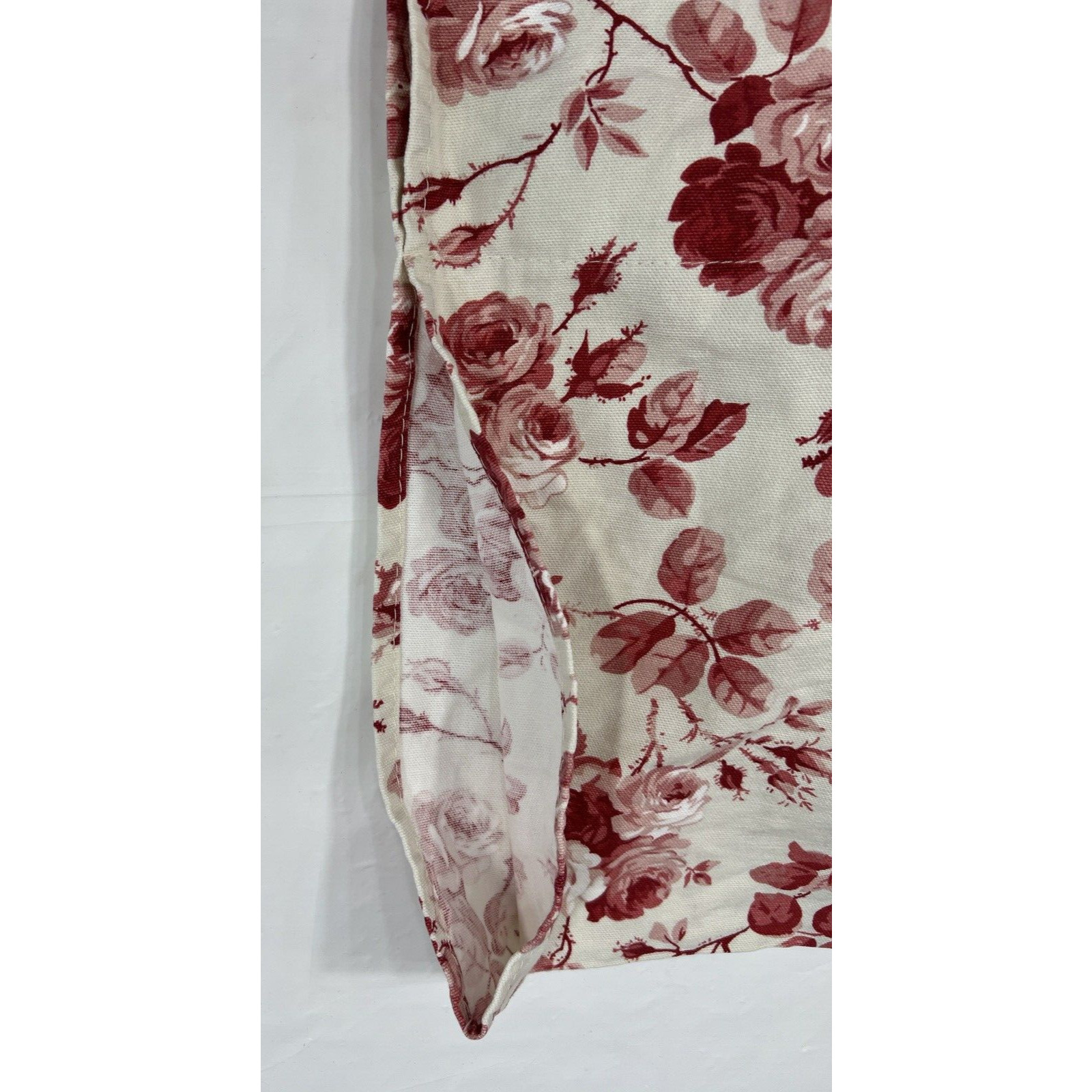 Waverly Red Rose Ivory Toile Valance Curtain 15 X 77 Home Decor Crafts Quilting