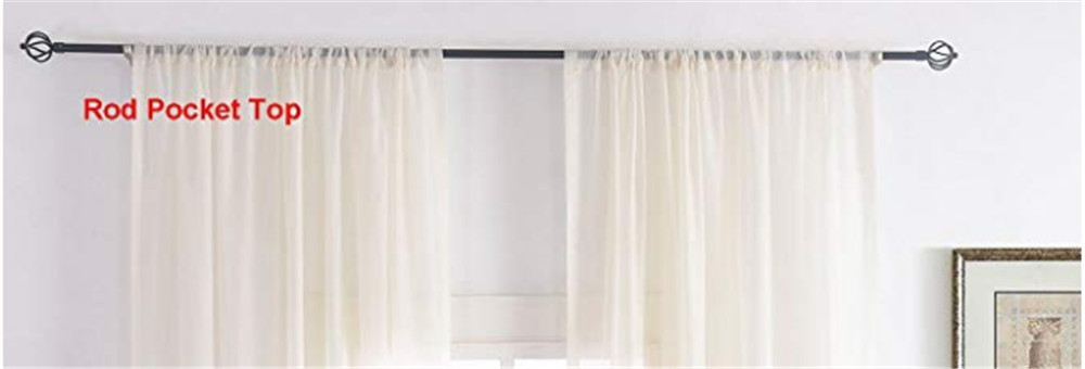 Floral Embroidered Sheer Curtain Elegant Tulle Voile Window Treatment 1 Piece