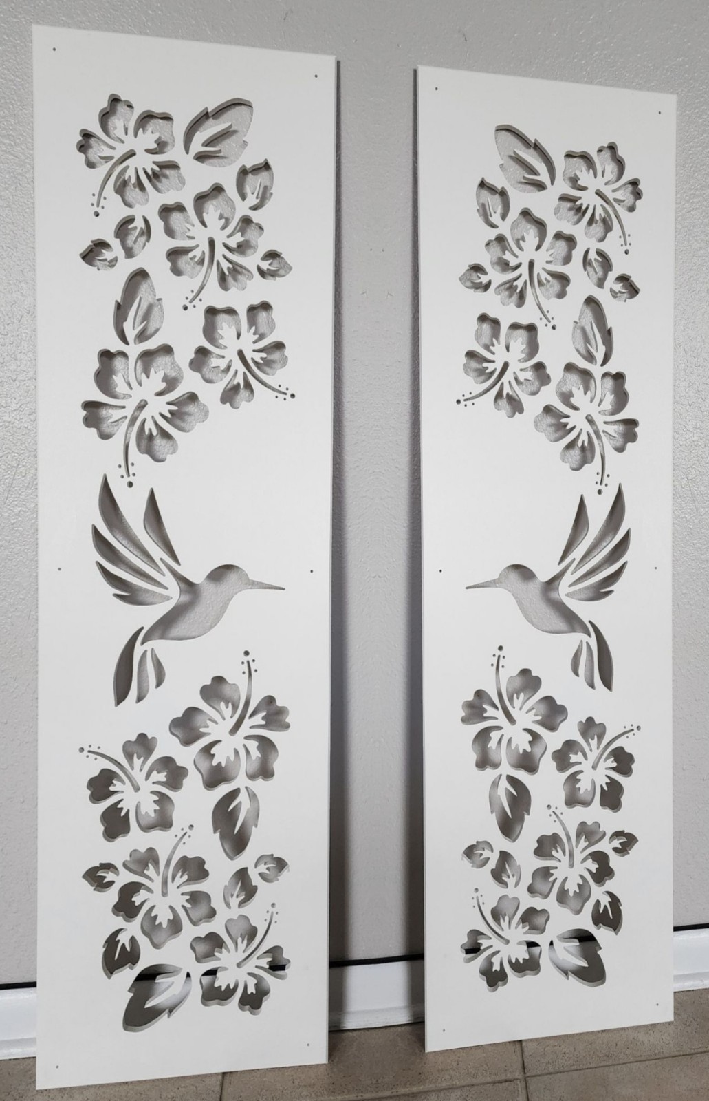Decorative Window Shutters, Bamboo Design, Sold in Pair of 2 shutters