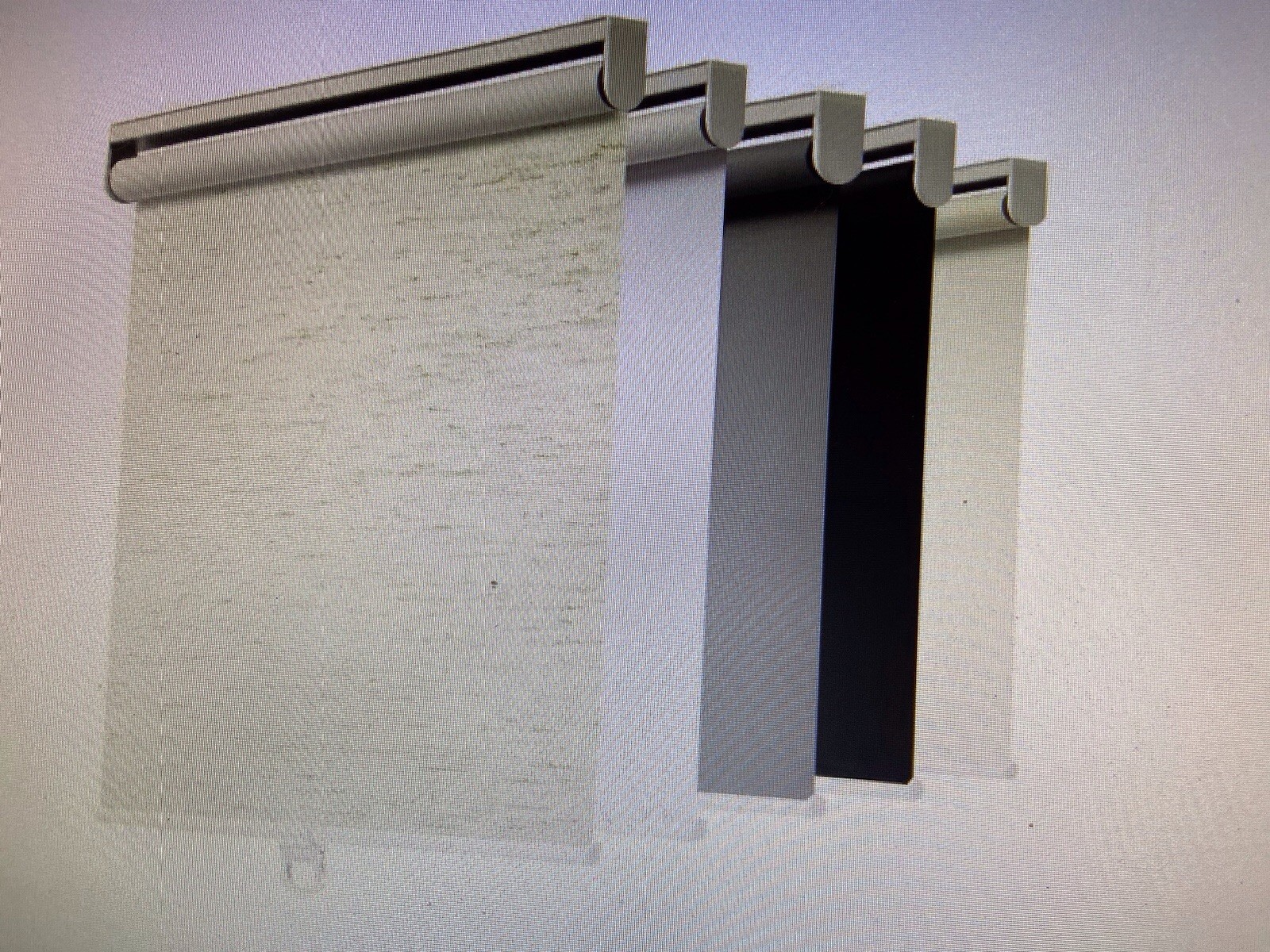 Cordless Spring Roller Shade 75×64 , 40-47 Off White