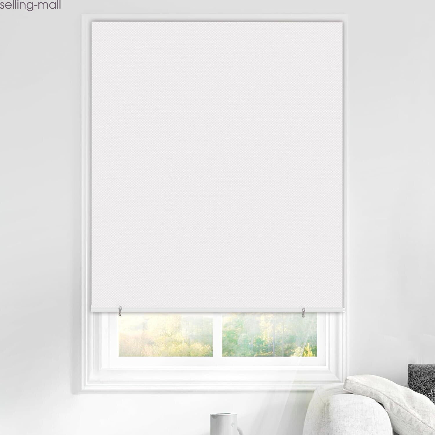 100% Blackout Roller Curtains Cordless Window Shade Blackout Blinds for Room