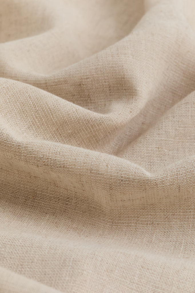NWT H&M 2-Pack Linen-Blend Curtain Panels