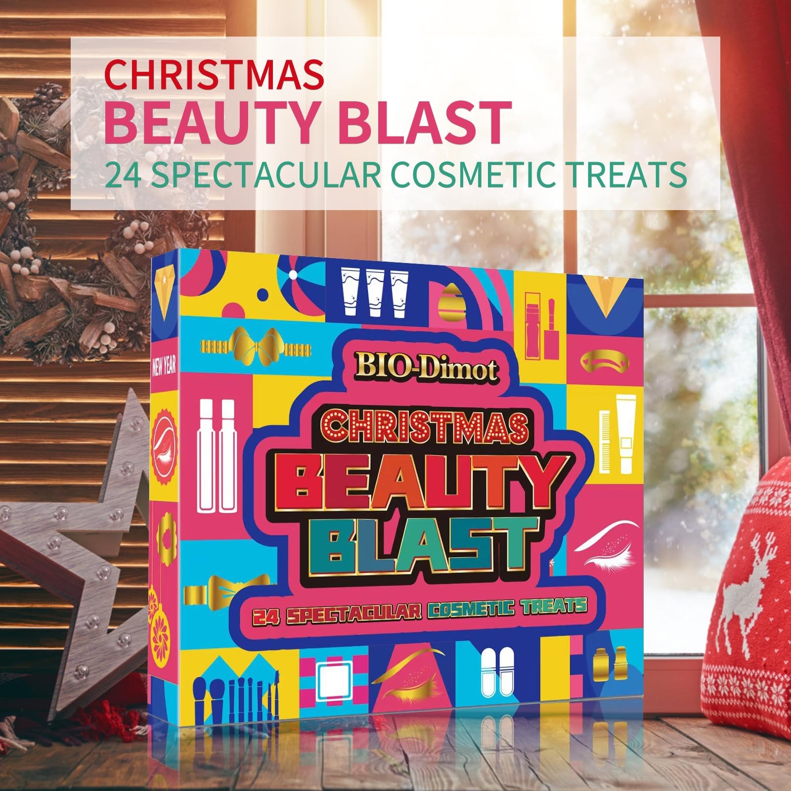 Makeup Advent Calendar 2025-24 Days Christmas Makeup Gift Set for Adult Women…