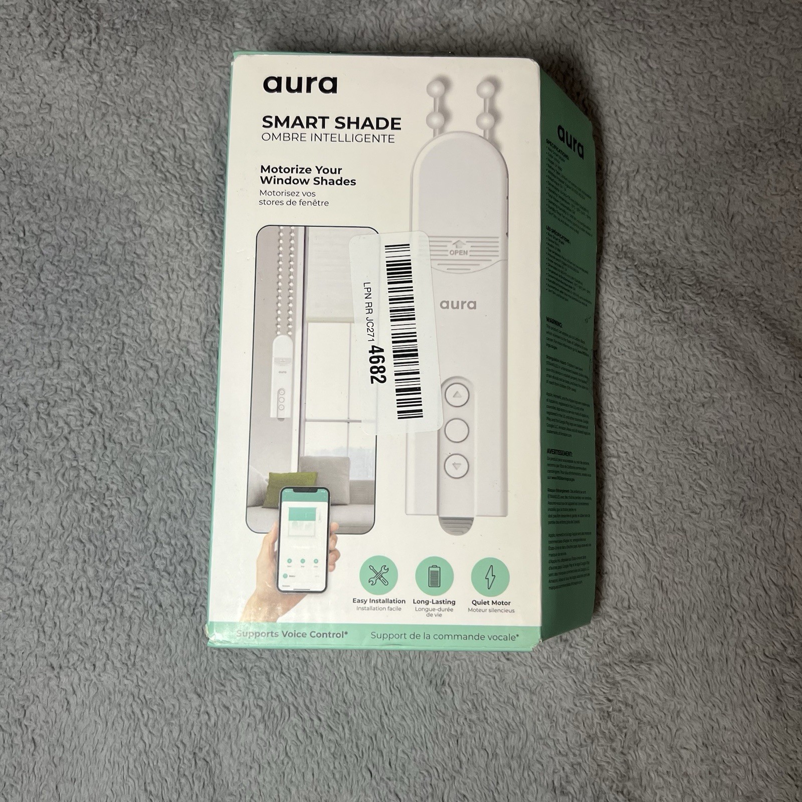 2x Aura Smart Shade Ombré Intelligence Motorized Blind Controller Ly1690 READ
