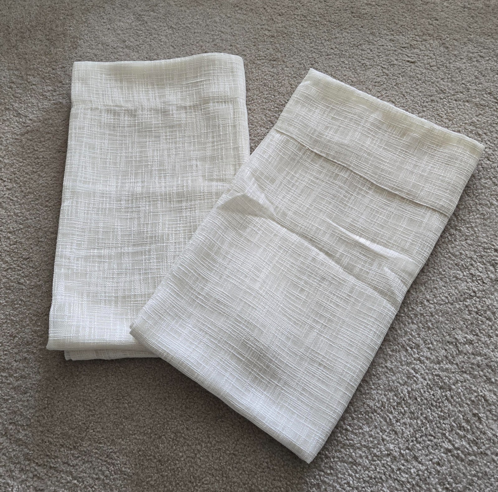 RODEO HOME LIGHT FILTERING WINDOW CURTAIN PANELS -SET OF 2-54″ x 96″-IVORY