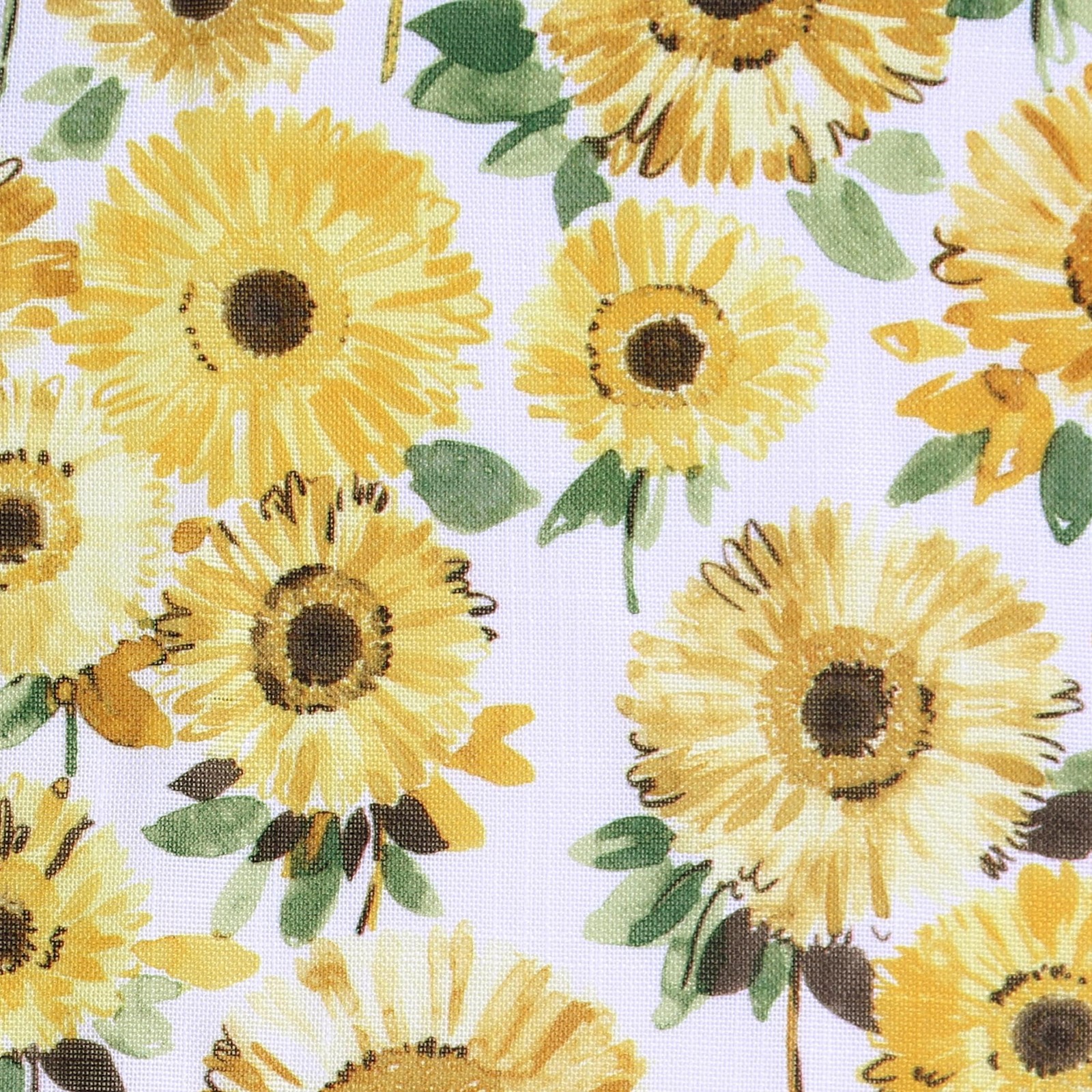 Sunbeam Sunflower Print Half Scarf Curtain Set for Kitchen, 137.2 x 61 cm, 3…