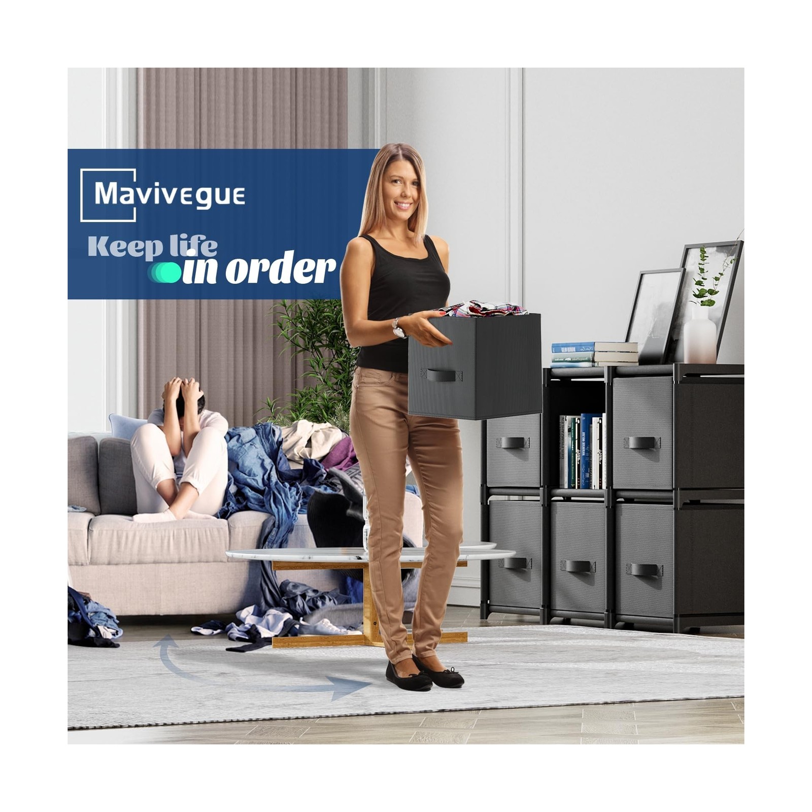 Mavivegue 6 Cube Storage Organizer, Closet Organizers and Storage, Cube Stora…