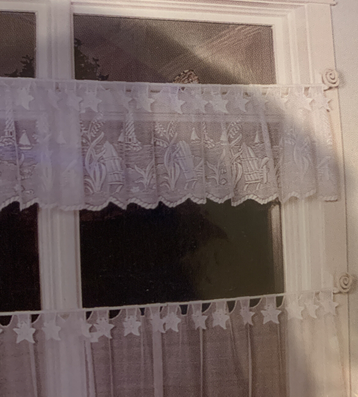 HERITAGE LACE CURTAINS BEACH 60″ X 24″ TIER ECRU (BEIGE) NEW MADE IN THE USA