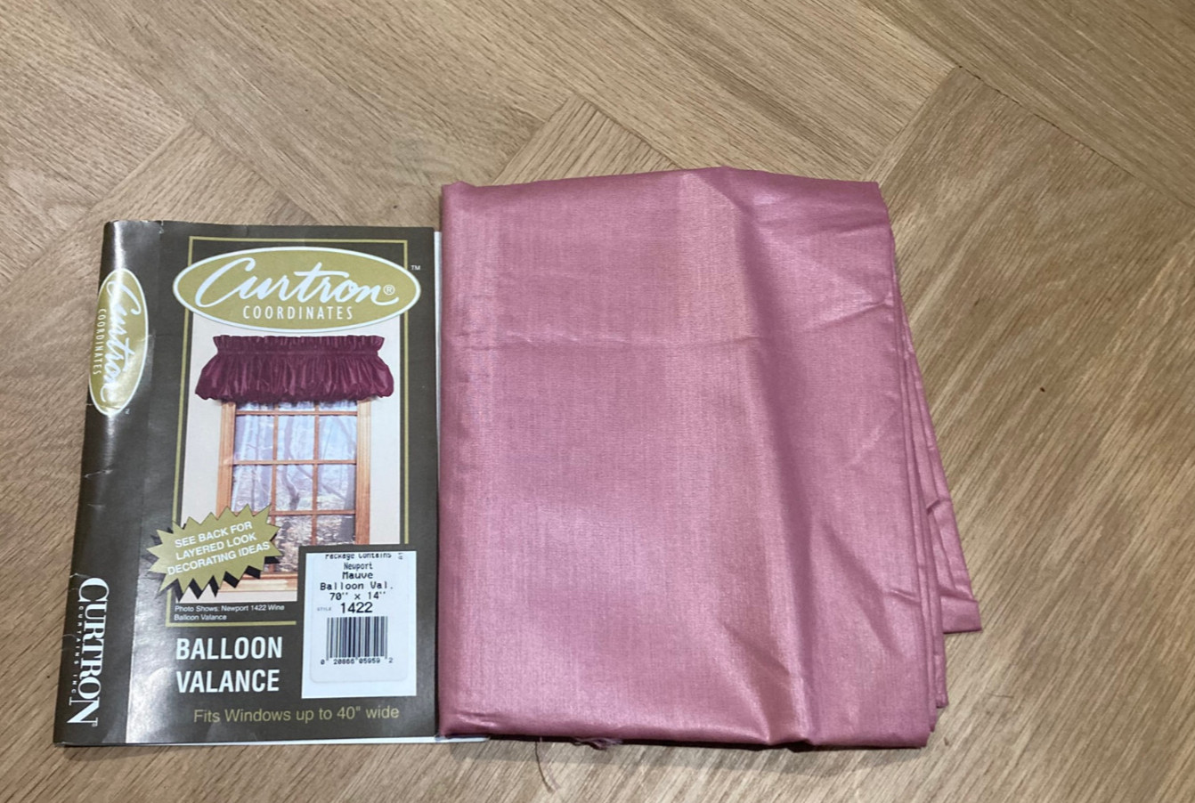 Curtron Coordinates Balloon Valance – Mauve – 70″x14″ – Fits Windows up to 40″