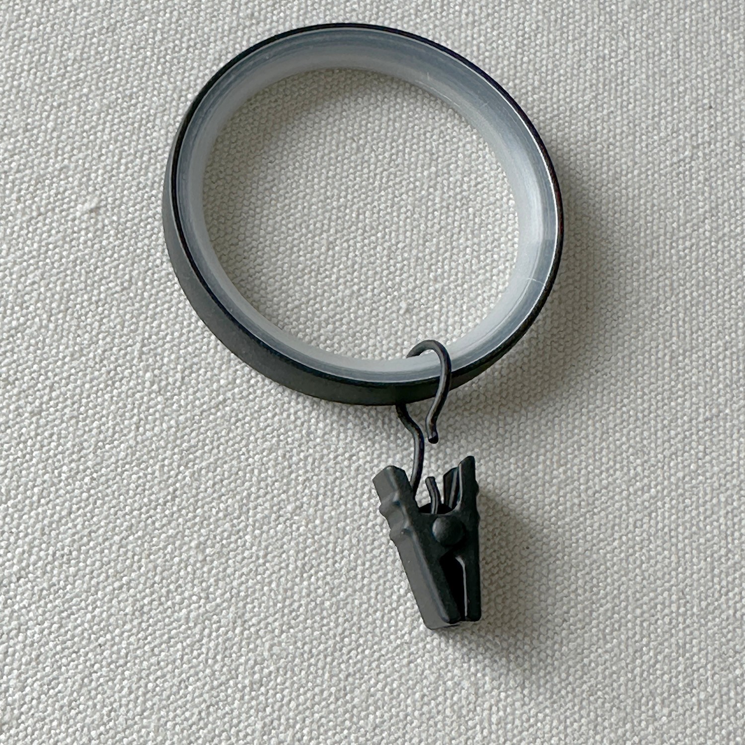 Black Curtain Rings, 2 inch Easy Glide, 1 5/8 Inch Interior Diameter – 23 Rings