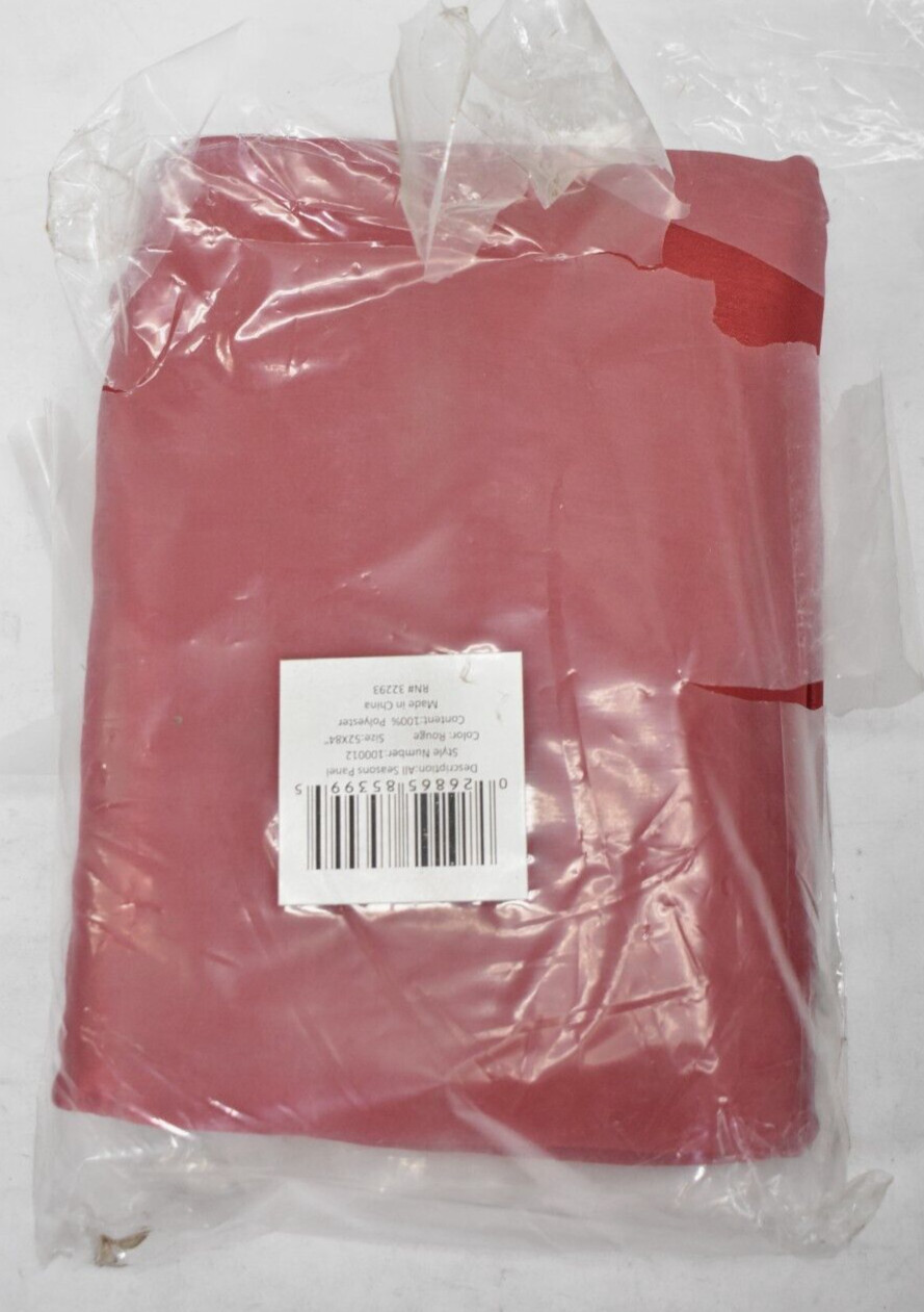 Elrene Home Fashions All Seasons Blackout Solid Curtain Panel 52″ x 84″ Rouge