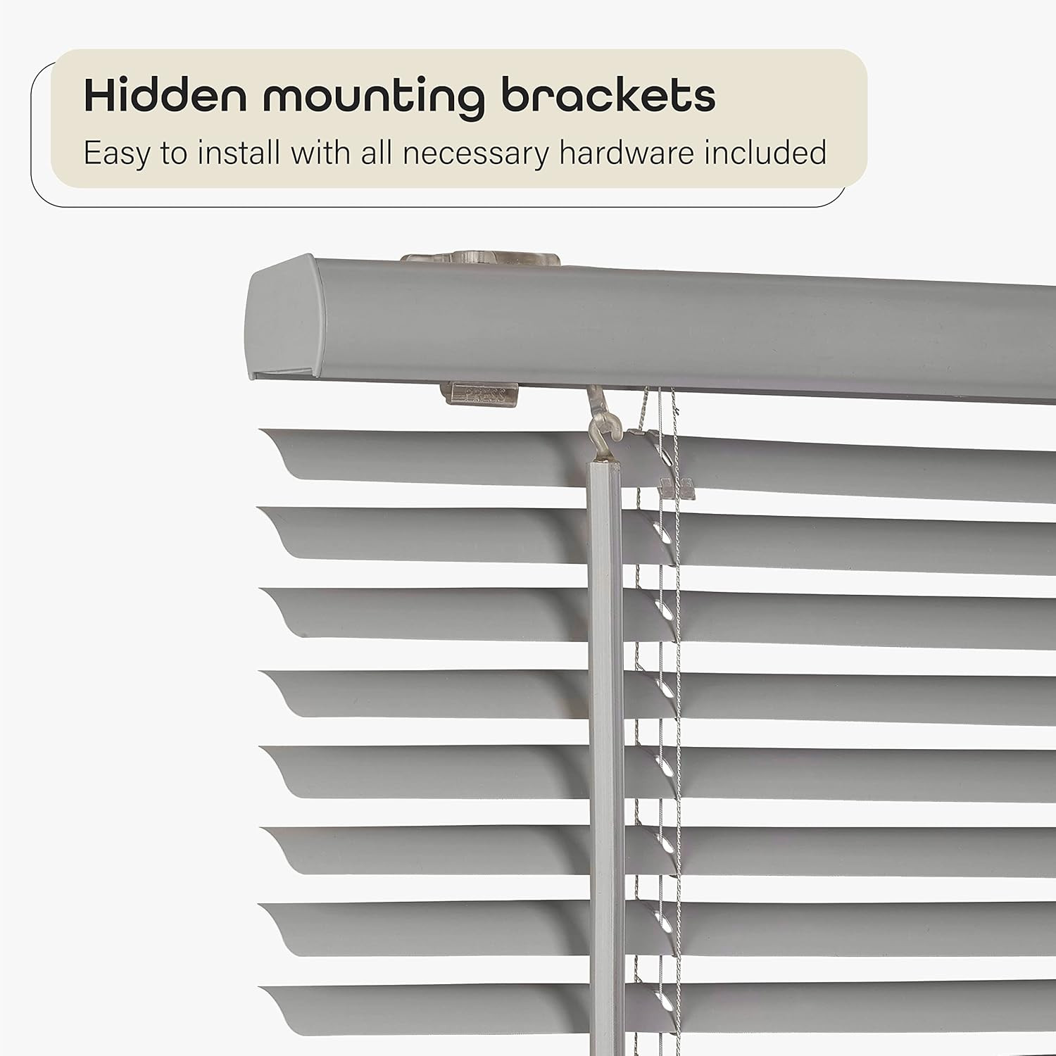 Cordless Room Darkening Mini Blind – 30 Inch Width, 64 Inch Length, 1″ Slat Size