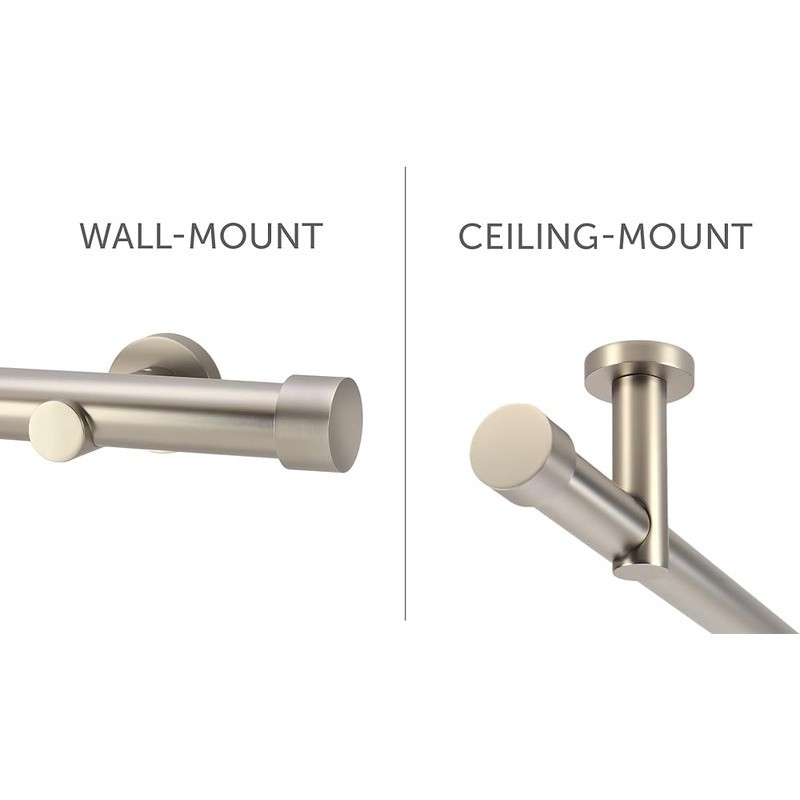 Curtain Rod Brackets Wall Ceiling Mount Durable Alloy Steel Universal Holders US