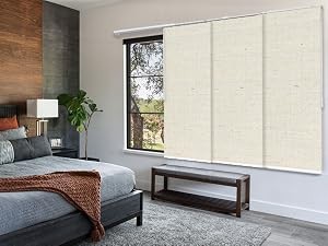Panel Track Blinds for Sliding Glass Door, Adjustable Track for Patio Entry,