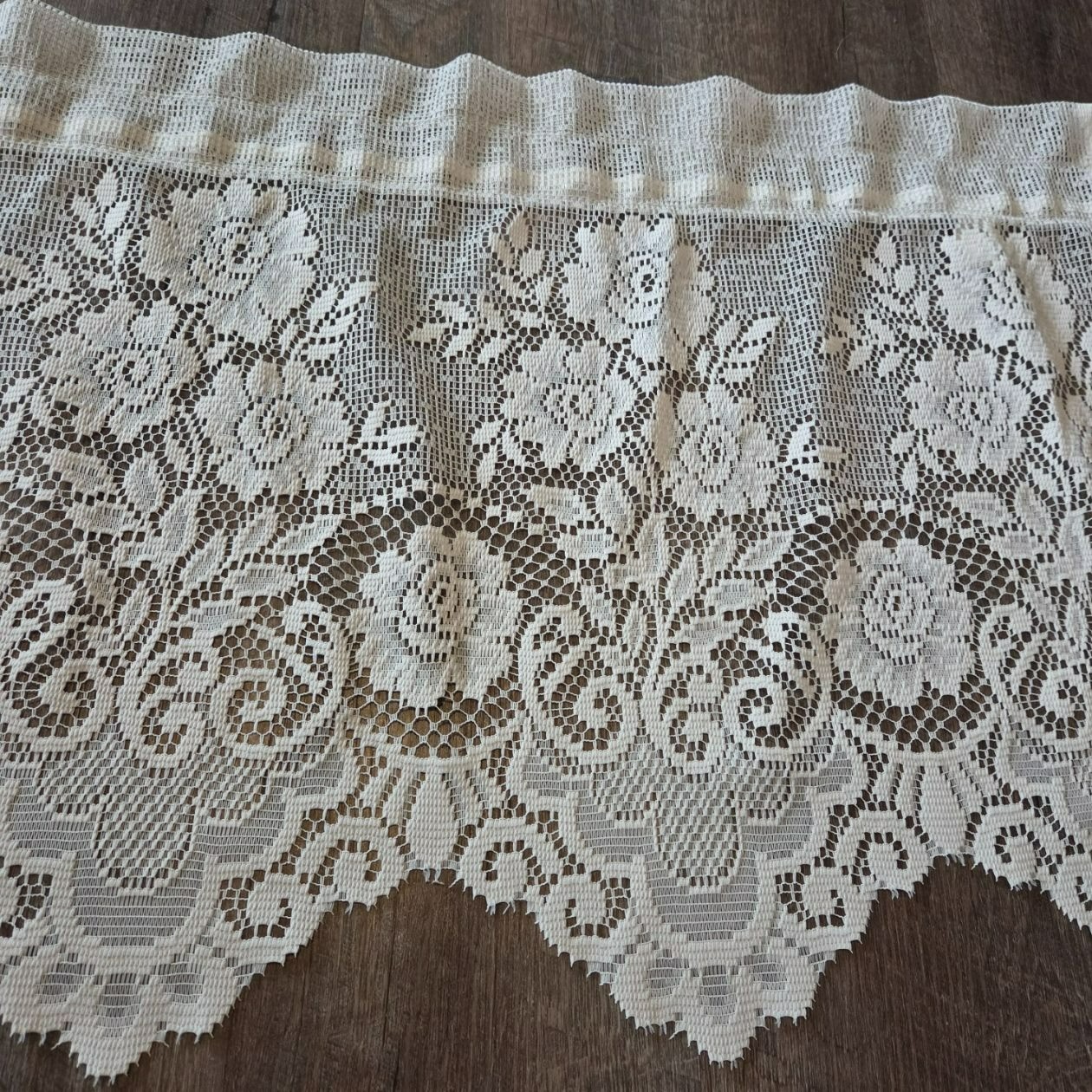 Rustic Crochet Curtain Window Valance (1) Lace Unbranded Accent