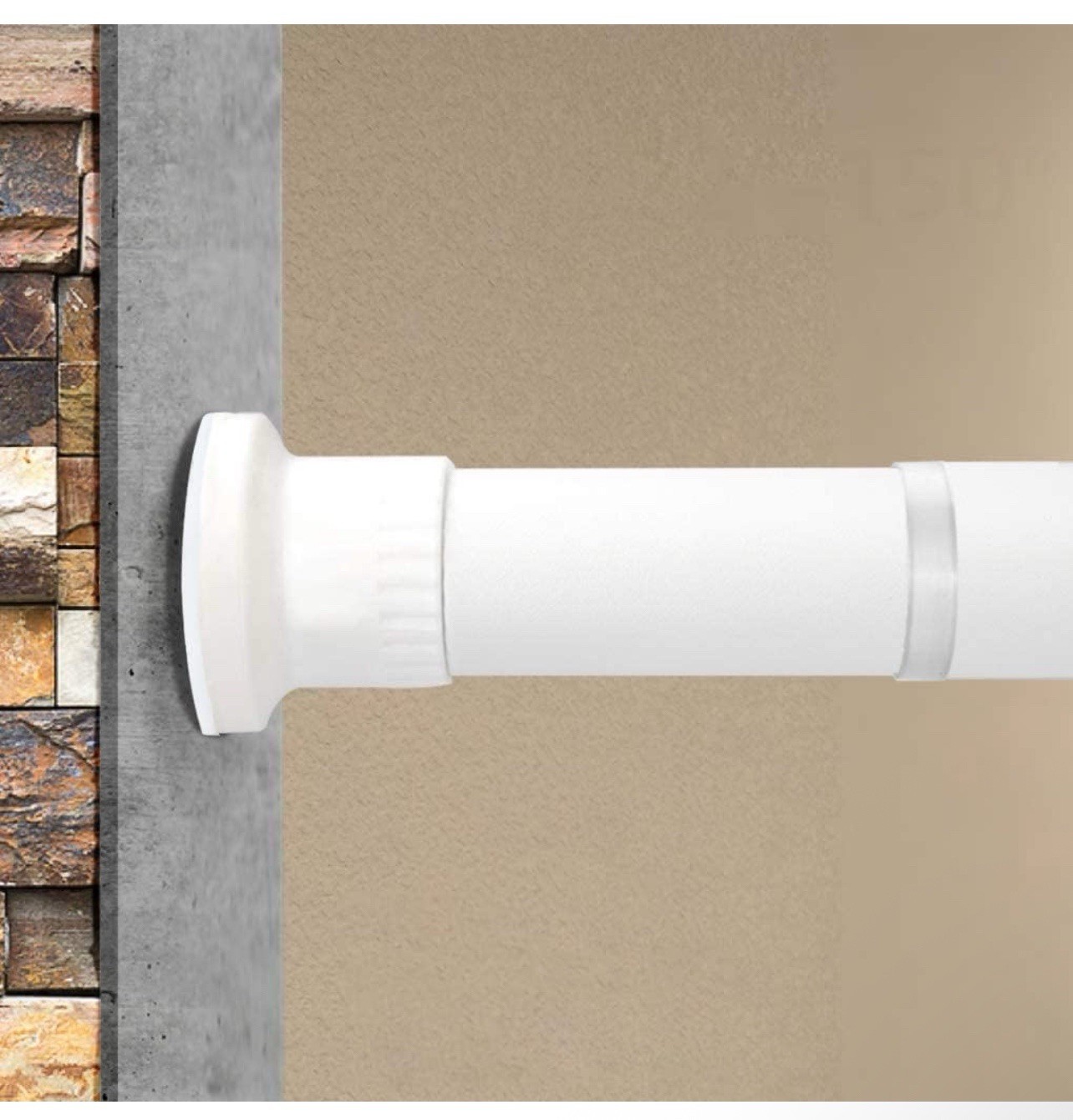 ASHLEYRIVER Room Divider Tension Curtain Rod,Tension Shower Window 122-150 Inch
