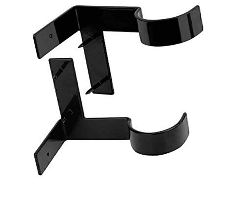 2/3 PCS Single Hook Curtain Rod Holders Brackets Hangers Into Window Frame