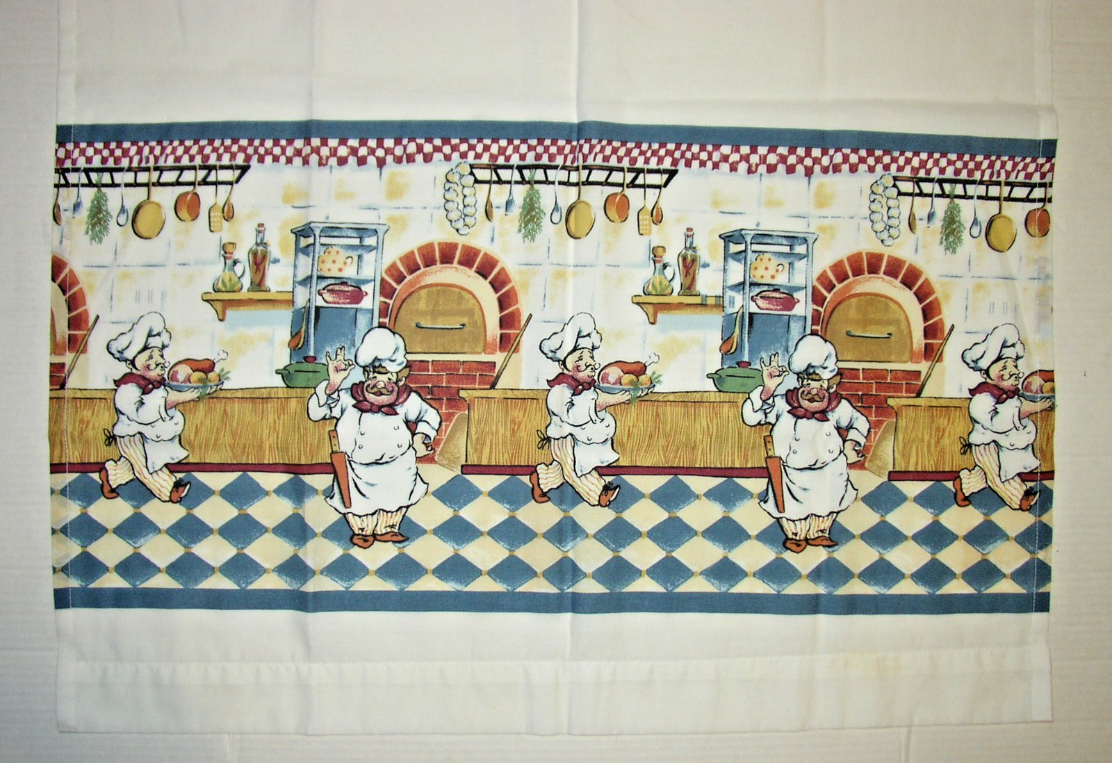 Kitchen VALANCE 29x14L Gourmet Chef Olive Italian