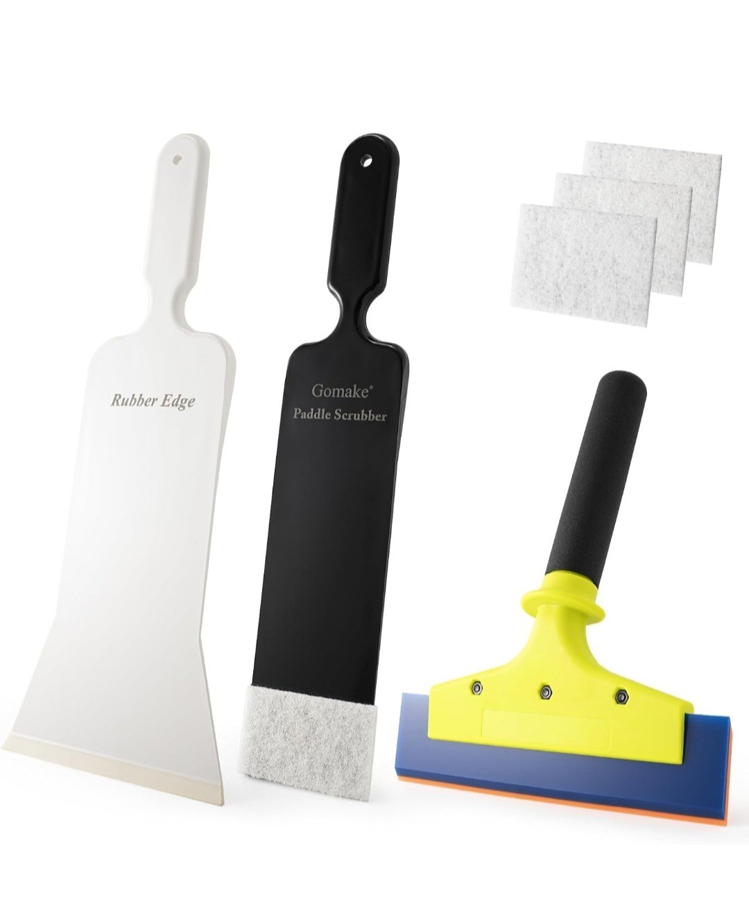Gomake Vinyl Wrap Kit 8 Inch Rubber Squeegee Bulldozer Tint Tool Long HandleNIB*